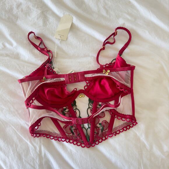 NWT For Love & Lemons Victoria's Secret Cherie Bustier Size Small - Picture 5 of 6